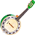 Banjo Ativo Rozini Color Verde RJ11.AT.VD Equalizador GC-2 - Imagem 1