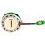 Banjo Ativo Rozini Color Verde RJ11.AT.VD Equalizador GC-2 - Imagem 3