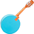 Banjo Rozini Estudante Passivo Color Azul RJ11.EL.AZ - Imagem 4