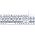 Teclado Office Fortrek K15 Slim USB ABNT2 Branco - Imagem 1
