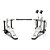 Pedal Duplo X-Pro Action PD DBL ACT Preto para Bumbo - Imagem 1