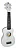 Ukulele Soprano Acustico Andaluz Uk-s01 Branco - Imagem 1