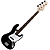 Contrabaixo Giannini GB-100 Jazz Bass Elétrico Passivo Preto e Branco - Qualidade e Estilo para Músicos - Imagem 1