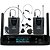 Sistema de Microfone Duplo Sem Fio Leson LS962 Preto - Qualidade de Som Profissional e Conforto com Headset - Imagem 1