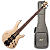 Contrabaixo 4 Cordas Ativo Cort A4 Ultra Ash ENB com Captadores Fishman Fluence e Case - Imagem 1