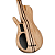 Contrabaixo 5 Cordas Ativo Cort A5 Plus SC AOP com Captadores Bartolini Tampo em Poplar Burl e Case - Imagem 6