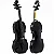 Kit Violino Preto Sverve Ronsani 3/4 Estojo Arco Breu C/ Acessórios - Imagem 2