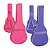 Capa Acolchoada Para Violão Folk Extra Colors Nylon Rosa/Lilás - Imagem 1