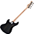 Contrabaixo Cort GB24JJ TBK 4 Cordas Jazz Bass Trans Black com Tampo Flamed Maple - Imagem 2