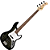 Contrabaixo Cort GB24JJ TBK 4 Cordas Jazz Bass Trans Black com Tampo Flamed Maple - Imagem 1