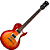 Guitarra Cort CR100 Cherry Red Sunburst com Captadores Powersound - Imagem 1