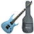 Guitarra Waldman WGAR441X LBS Light Blue Satin com Captadores WLD Custom HH C/ Bag - Imagem 1
