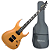 Guitarra Waldman WGAR441X ORS Orange Satin com Captadores WLD Custom HH C/ Bag - Imagem 1
