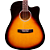 Violão Eletroacústico Waldman DCE 141 VS Folk Aço e Pré-amplificador EQ-3RT - Imagem 2