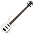 Contrabaixo Ativo 4 Cordas Waldman WB-300A WHS White Satin com Captadores P/J - Imagem 1