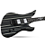 Guitarra Schecter Synyster Custom GBSPS Gloss Black with Silver Pinstripes com Captadores Synyster Gates Signature e Floyd Rose 1740 - Imagem 4