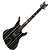 Guitarra Schecter Synyster Custom GBSPS Black with Silver Stripes com Sustainiac e Floyd Rose - Imagem 1