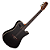 Violão Marquês VN-12BKSEQ Eletroacústico Nylon Clássico Cutaway Preto Fosco - Imagem 5