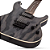 Guitarra Schecter C-1 Standard CS Charcoal Satin com Captadores Schecter USA SuperCharger Mach-6 HH e Ponte Hipshot Hardtail 3951 - Imagem 2