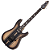 Guitarra Schecter DJ Ashba NATBB Natural Black Burst com Captadores EMG 81 e Sustainiac e Ponte Floyd Rose 1000 Series - Imagem 1