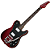 Guitarra Schecter PT Fastback II B MRED Metallic Red com Captadores Schecter Diamond SuperRock HH e Ponte Bigsby B-50 - Imagem 1