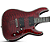 Guitarra Schecter Hellraiser C-1 BCH Black Cherry com Captadores EMG 81TW/89 HH Ativos e Ponte TonePros TOM Thru-Body 1788 - Imagem 3