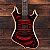 Guitarra Wylde Audio Nomad RedRum Vortex com Captadores EMG 81/85 e Ponte TonePros 4536 - Imagem 7