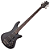 Contrabaixo Schecter Stiletto Studio-8 STBLS See-Thru Black Satin com Captadores EMG 35HZ e Ponte Schecter Custom Bass String Thru 2742 - Imagem 1