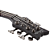 Contrabaixo Schecter Stiletto Studio-8 STBLS See-Thru Black Satin com Captadores EMG 35HZ e Ponte Schecter Custom Bass String Thru 2742 - Imagem 3