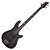 Contrabaixo Schecter Hellraiser Extreme-4 STBLS See-Thru Black Satin com Captadores EMG 35TW e Ponte Schecter Custom Bass String Thru 1909 - Imagem 1