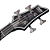 Contrabaixo Schecter Hellraiser Extreme-4 STBLS See-Thru Black Satin com Captadores EMG 35TW e Ponte Schecter Custom Bass String Thru 1909 - Imagem 3
