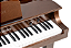 Piano Digital Acordes Cauda Infantil Bronze com 61 Teclas Waterfall e Amplificação Estéreo 18W RMS e Banqueta Almofadada - Imagem 4