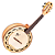 Banjo Marquês Musical BAJ-150NTEL NT Natural com Captador Passivo Cap-06 e Aro Dourado - Imagem 1