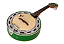 Banjo Marquês Musical BAJ-88GREL GR Verde com Captador Passivo Cap-06 e Aro Cromado - Imagem 2
