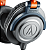 Fone de Ouvido Profissional Audio-Technica ATH-M50x LAB Limited Edition com Drivers 45mm Neodímio, Cabos Desconectáveis e Design Fan-Voted Azul/Laranja/Cinza - Imagem 4