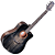 Violão Eletroacústico Aço Waldman DCEX-1841 BKB Abadia Black Burst com Tampo Sólido e Bag - Imagem 2