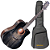 Violão Eletroacústico Aço Waldman DCEX-1841 BKB Abadia Black Burst com Tampo Sólido e Bag - Imagem 1