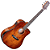 Violão Eletroacústico Aço Waldman DCEX-1841 FSB Abadia Fire Sunburst com Tampo Sólido e Bag - Imagem 2