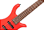 Contrabaixo 5 Cordas Ativo Waldman WB305A DRS Deep Red Satin com Captadores JJ Cerâmicos e Controles Master Volume e 3 Tons - Imagem 4