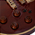 Guitarra Japonesa Aria Pro PE-R80 Stained Brown com Captadores Classic Power HH e Ponte Aria Original SPT - Imagem 5