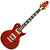 Guitarra Japonesa Aria Pro PE-R80 See-Through Red com Captadores Classic Power HH e Ponte Aria Original SPT - Imagem 1