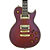 Guitarra Japonesa Aria Pro II PE-R100 Antique Brown com Captadores Classic Power HH e Ponte Aria Original SPT - Imagem 5