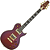 Guitarra Japonesa Aria Pro II PE-R100 Antique Brown com Captadores Classic Power HH e Ponte Aria Original SPT - Imagem 1
