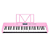 Teclado Musical Waldman ClassTone WTS-300 Rosa - Imagem 1