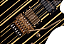 Guitarra Schecter Synyster Custom-S Gloss Black with Gold Pinstripes com Captadores Schecter USA Synyster Gates Signature Humbucker e Sustainiac e Ponte Floyd Rose 1500 Series 1742 - Imagem 6