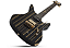 Guitarra Schecter Synyster Custom-S Gloss Black with Gold Pinstripes com Captadores Schecter USA Synyster Gates Signature Humbucker e Sustainiac e Ponte Floyd Rose 1500 Series 1742 - Imagem 3