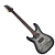 Guitarra Schecter C-6 Plus LH Charcoal Burst Captadores Schecter Eletrônica Ativa 2 Bandas 448 - Imagem 1