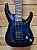 Guitarra Schecter Omen Elite-7 MS See-Thru Blue Burst Captadores Diamond Heretic Eletrônica 7 Cordas 2464 - Imagem 2