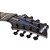 Guitarra Schecter Omen Elite-7 MS See-Thru Blue Burst Captadores Diamond Heretic Eletrônica 7 Cordas 2464 - Imagem 3