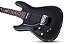 Guitarra Schecter Damien Platinum-6 FR-S LH Satin Black com Captadores Schecter Diamond Active HB-105S e Sustainiac e Ponte Floyd Rose Special Series 1190 - Imagem 5